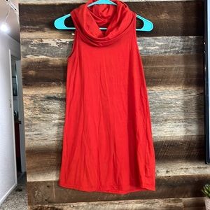 Long cowl neck cotton shirt
